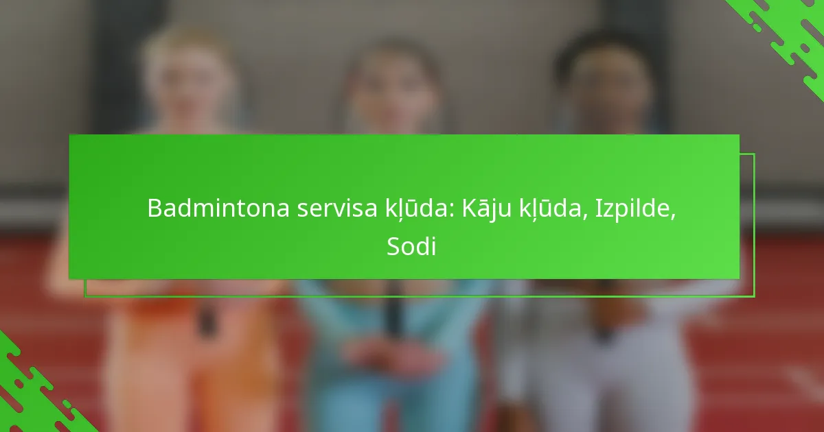 Badmintona servisa kļūda: Kāju kļūda, Izpilde, Sodi